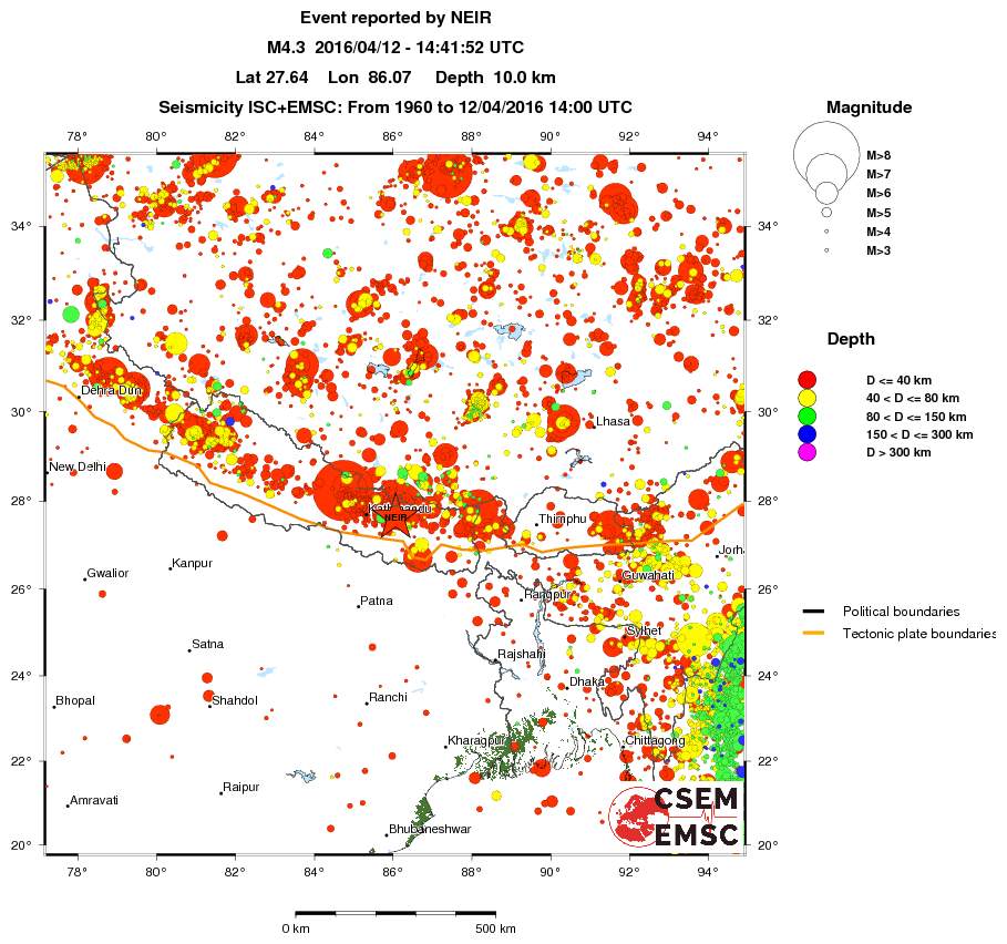 wide historical seismicity