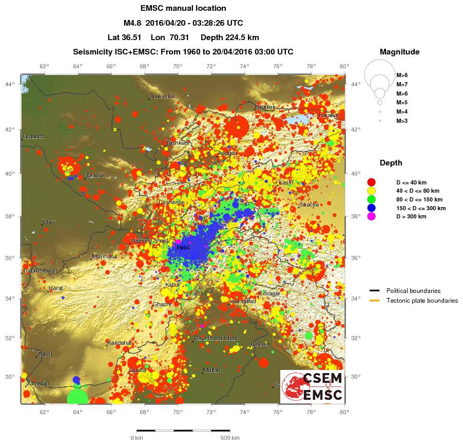 wide historical seismicity