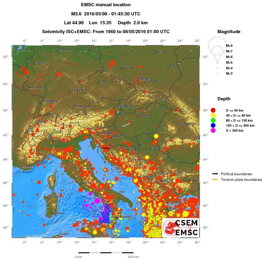 wide historical seismicity