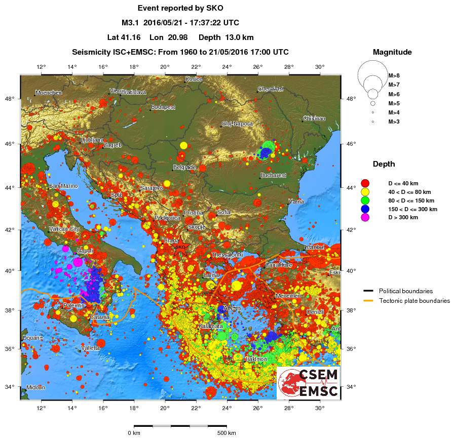 wide historical seismicity