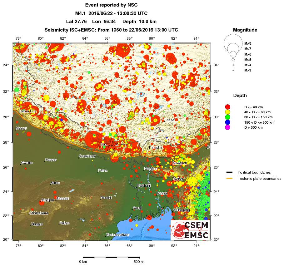 wide historical seismicity