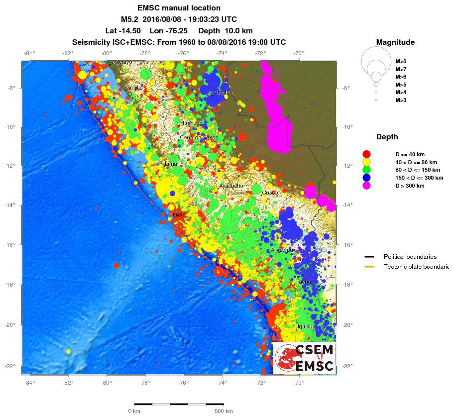 wide historical seismicity