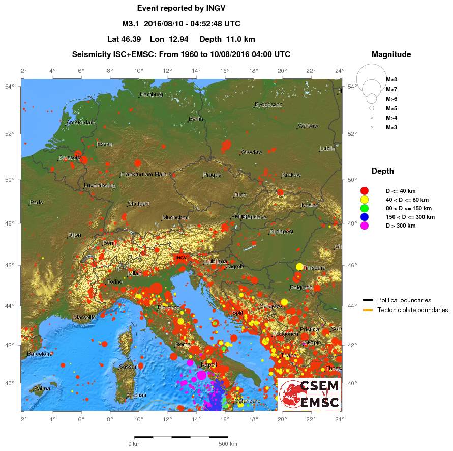 wide historical seismicity