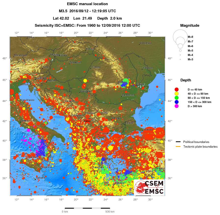 wide historical seismicity