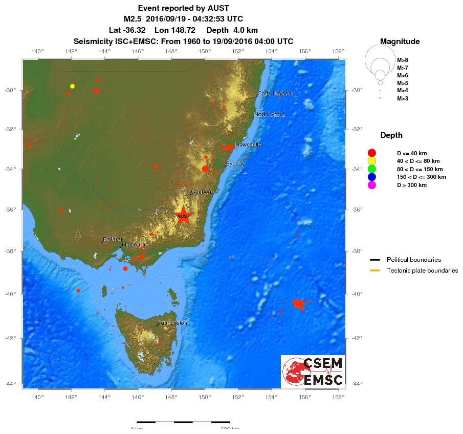 wide historical seismicity