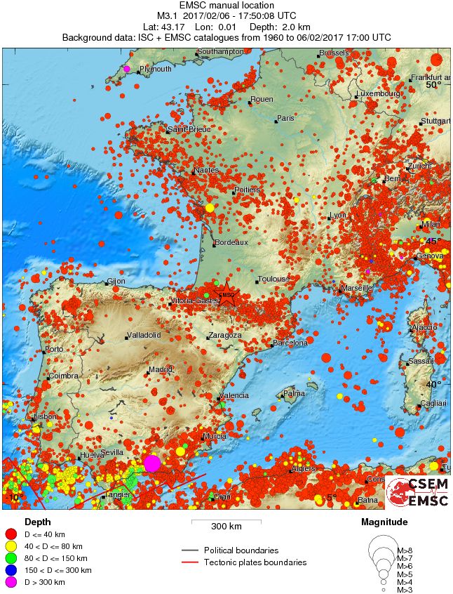 wide historical seismicity