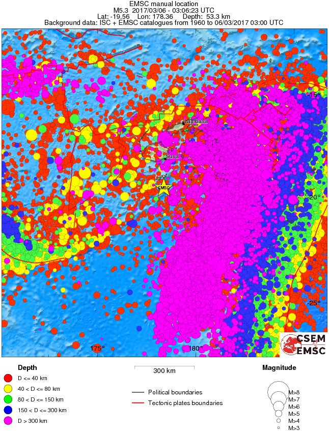wide historical seismicity