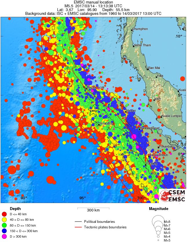 wide historical seismicity