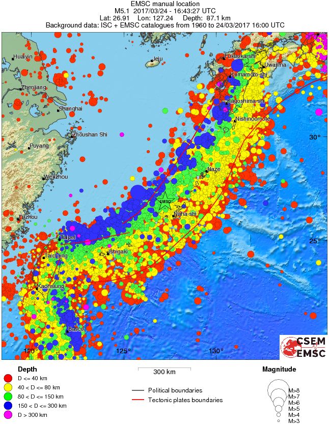 wide historical seismicity