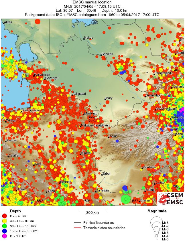 wide historical seismicity