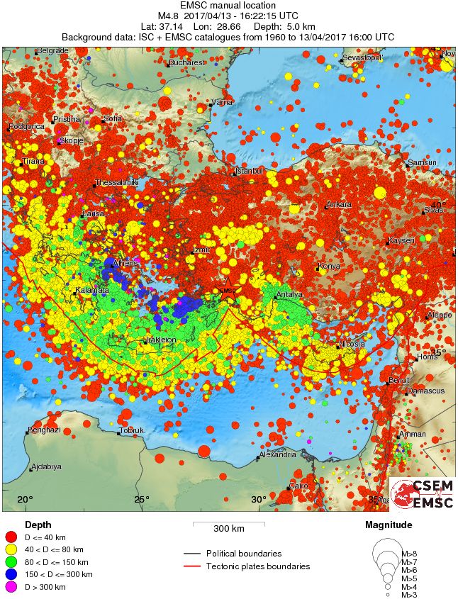 wide historical seismicity