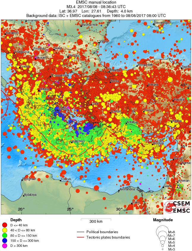 wide historical seismicity