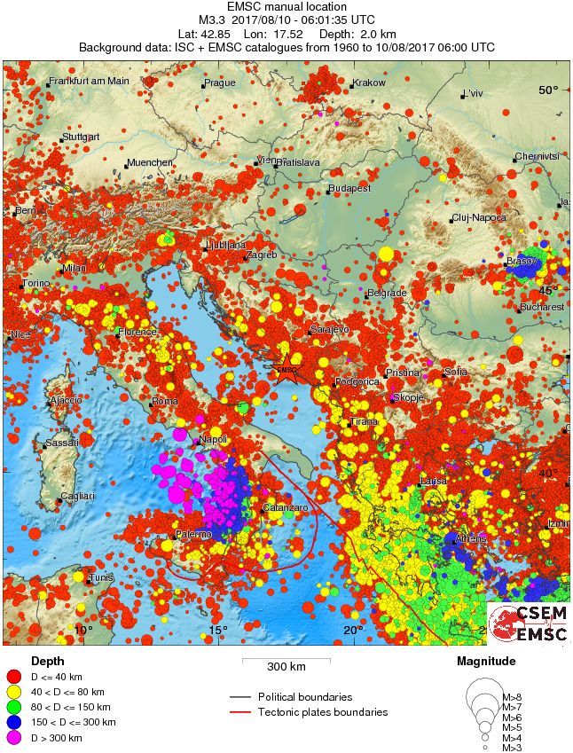 wide historical seismicity