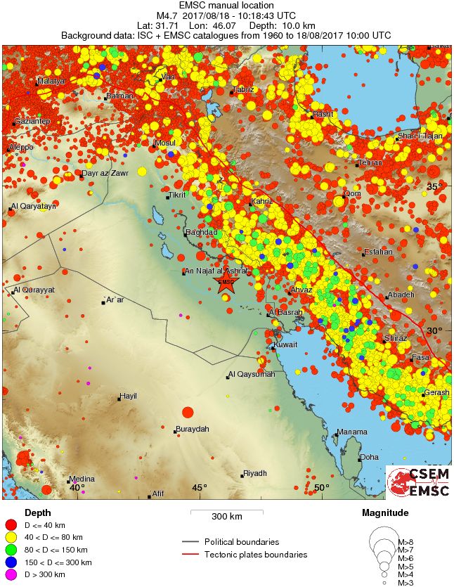 wide historical seismicity