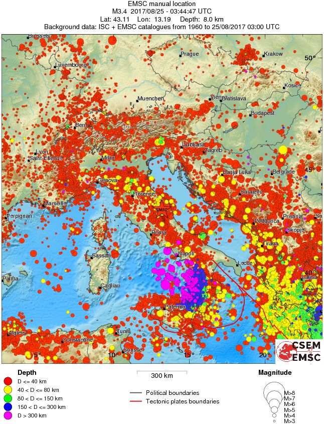 wide historical seismicity