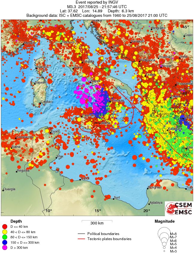 wide historical seismicity