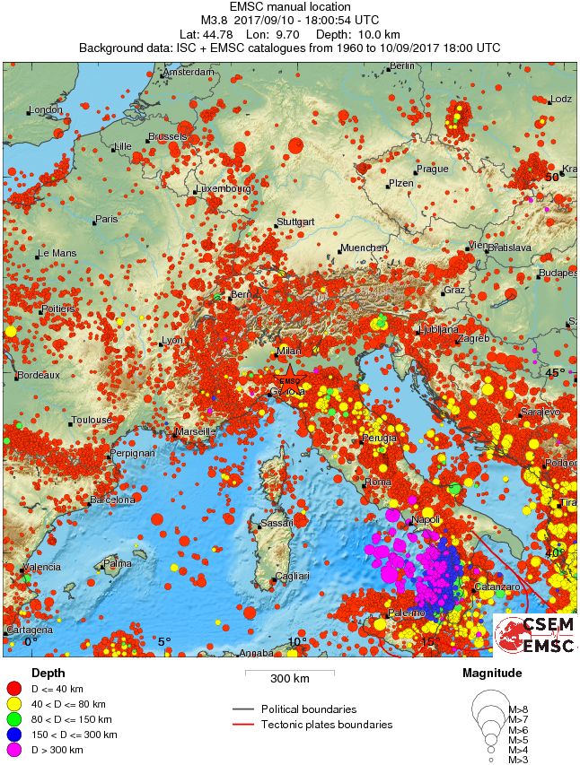 wide historical seismicity