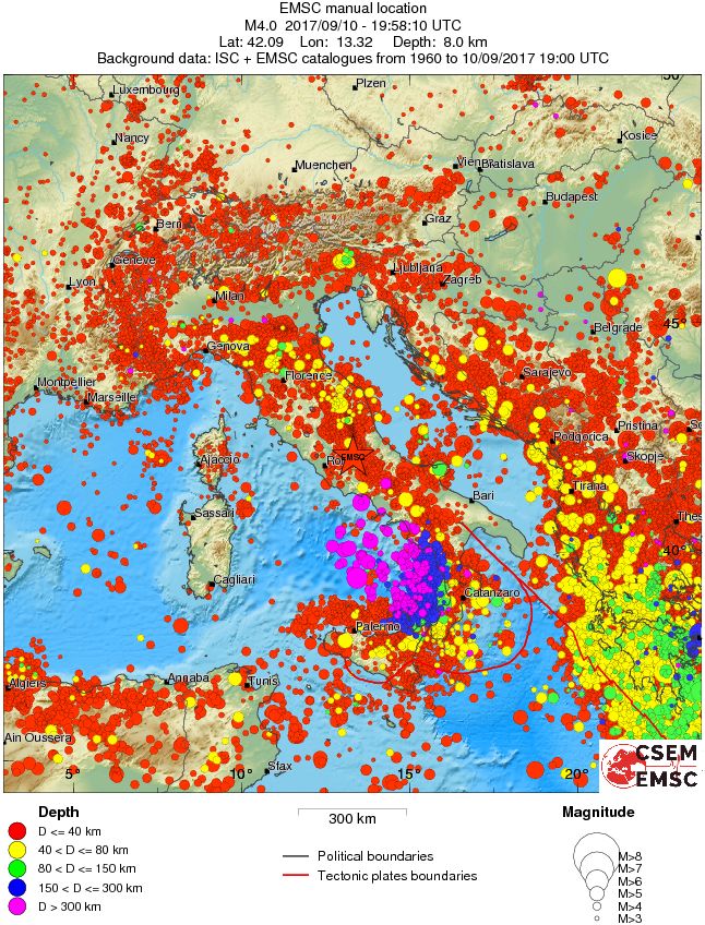 wide historical seismicity