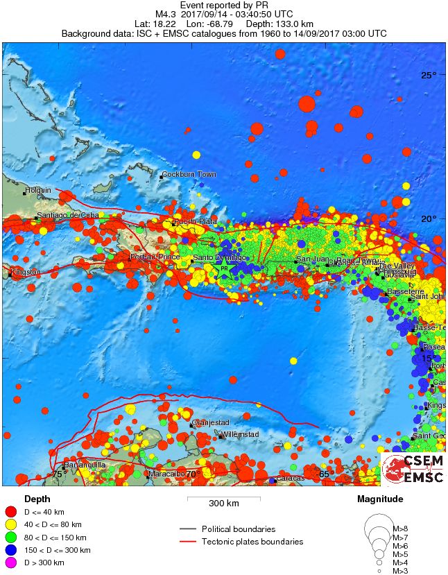 wide historical seismicity