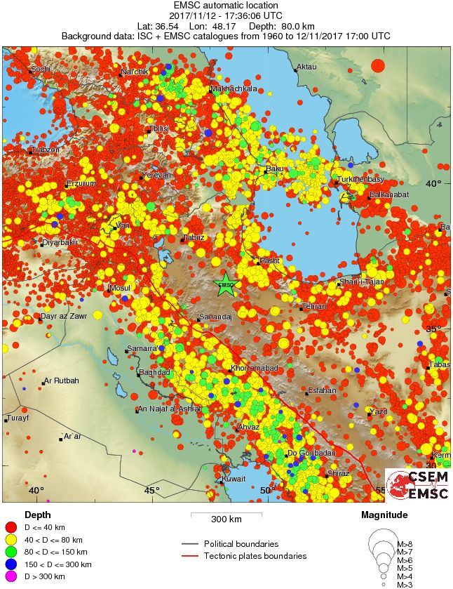 wide historical seismicity
