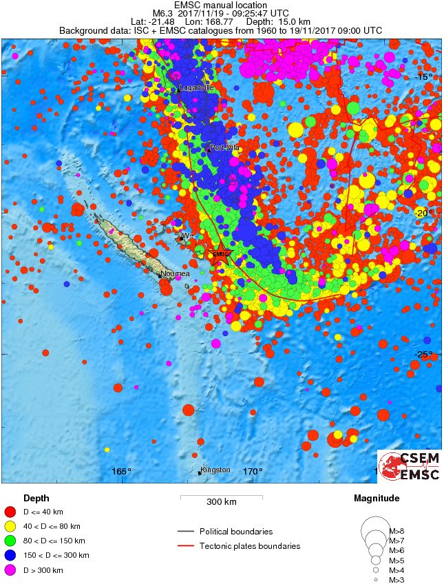 wide historical seismicity