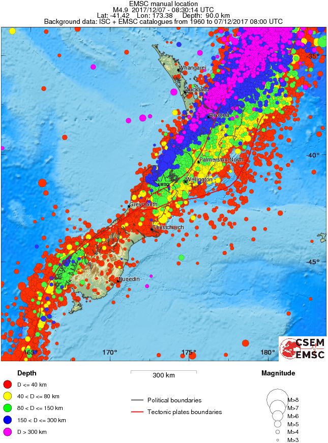 wide historical seismicity