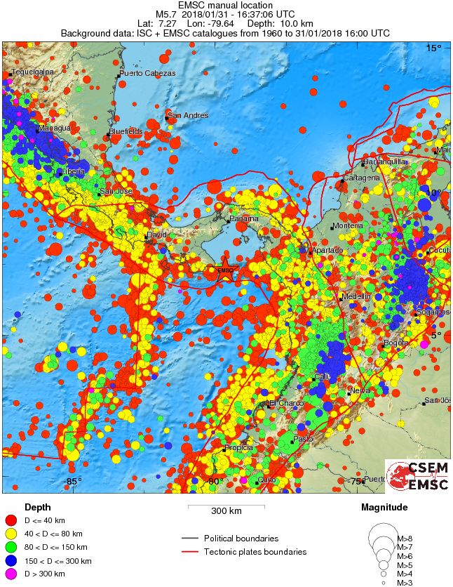 wide historical seismicity