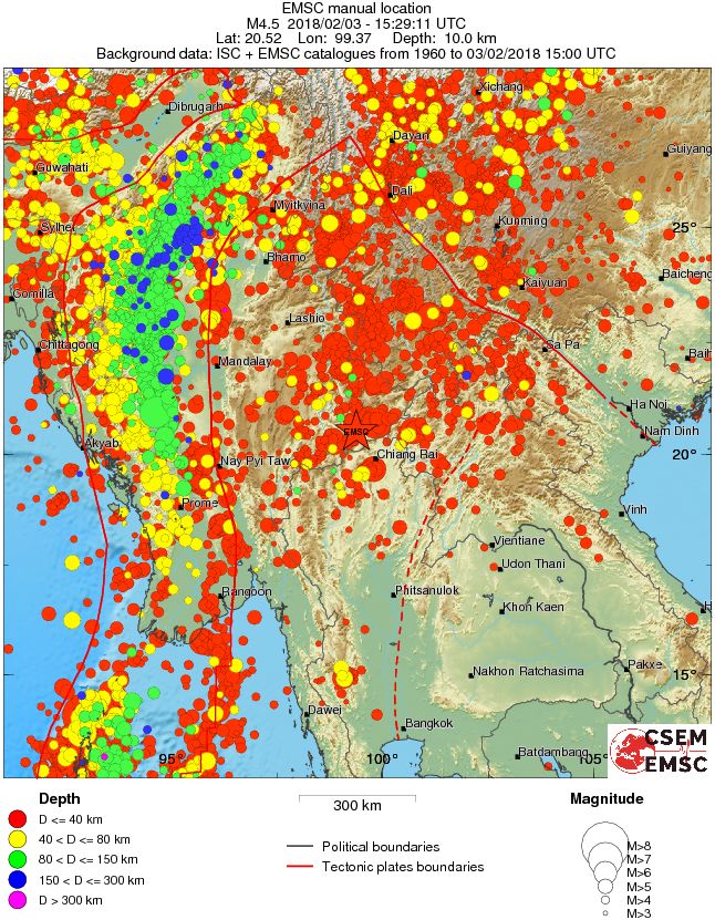 wide historical seismicity