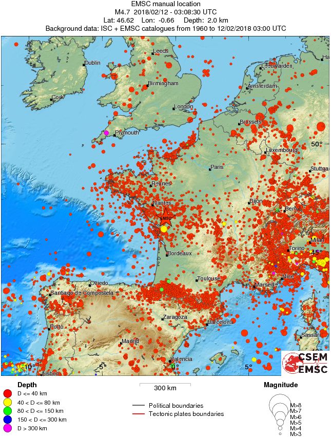 wide historical seismicity