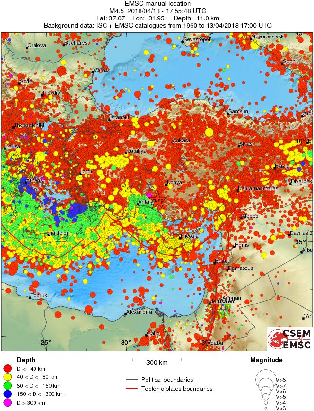 wide historical seismicity