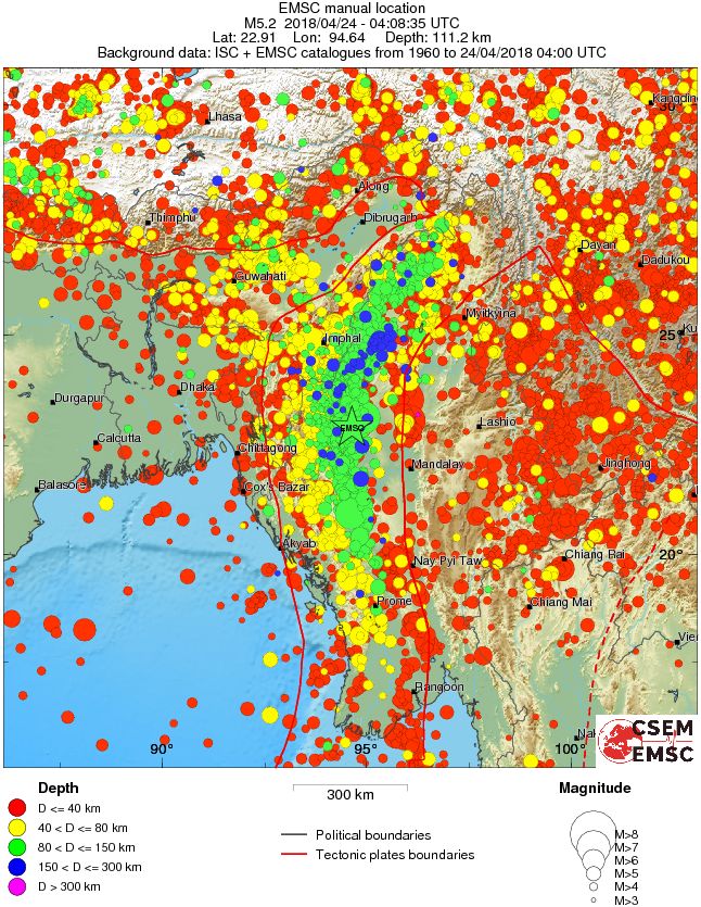 wide historical seismicity