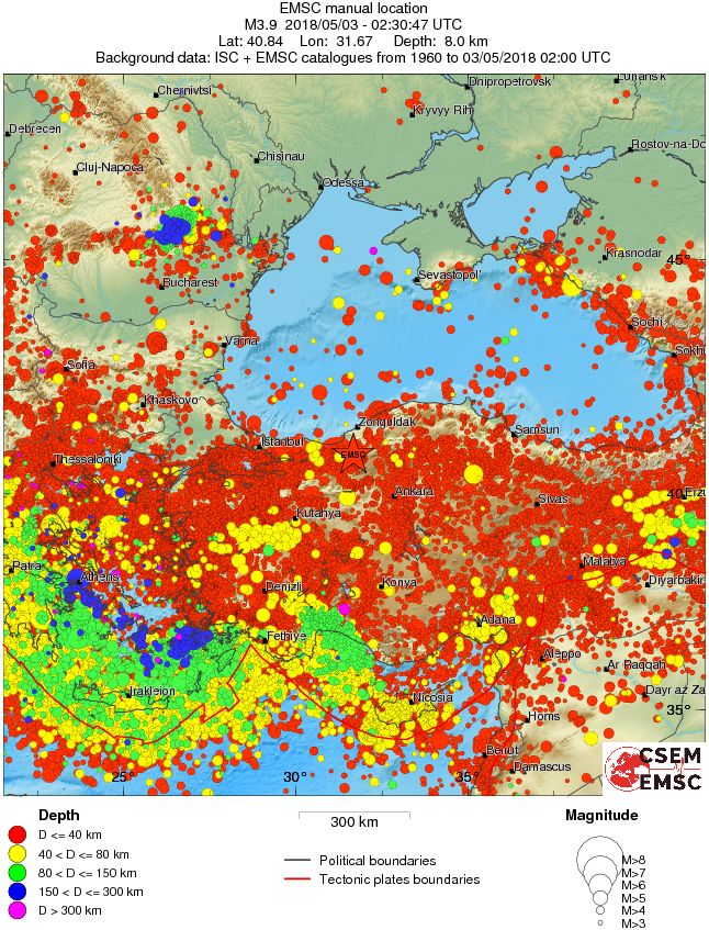 wide historical seismicity