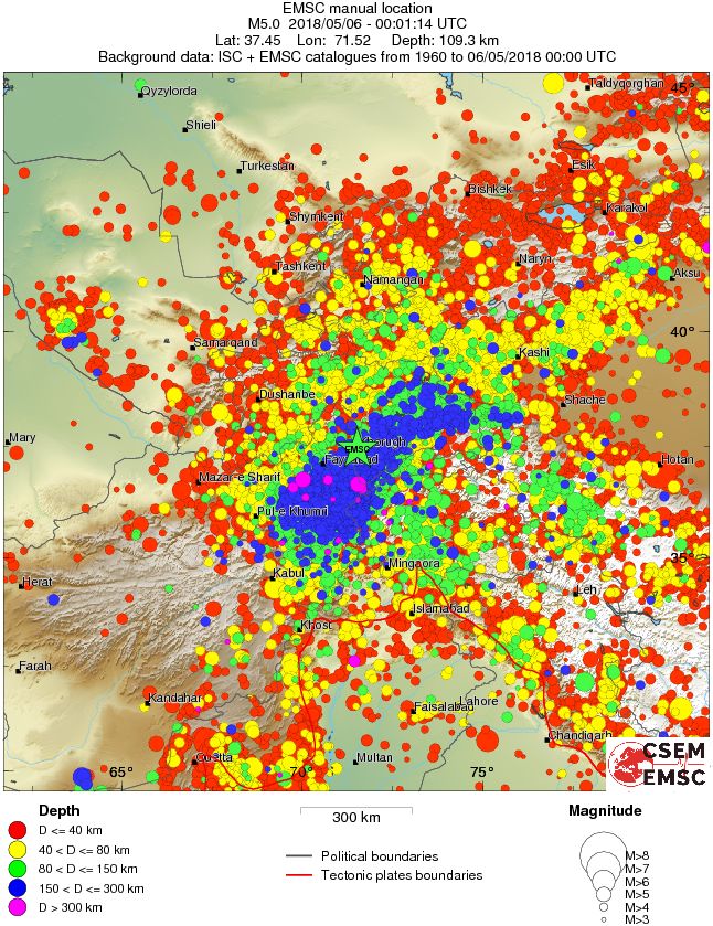 wide historical seismicity
