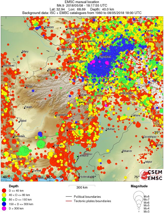 wide historical seismicity