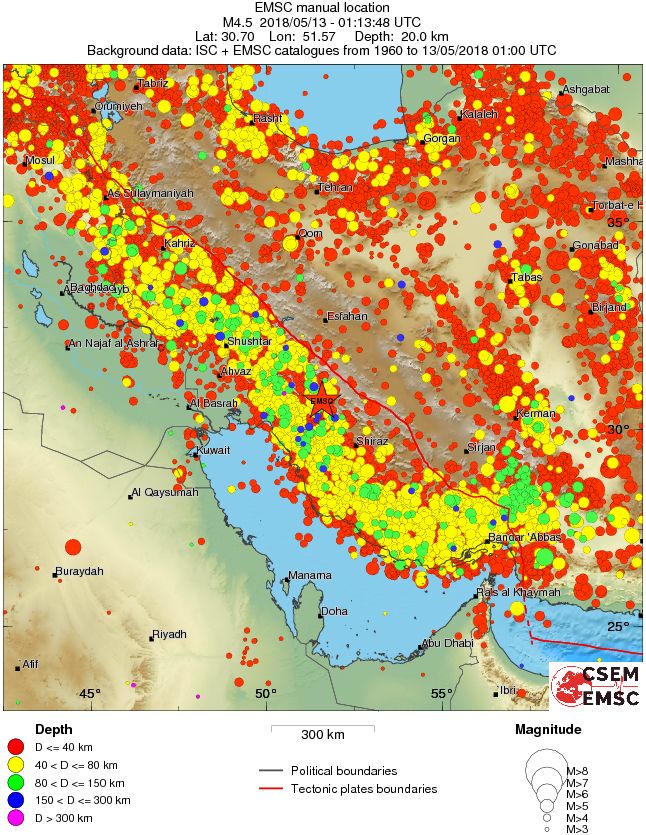 wide historical seismicity
