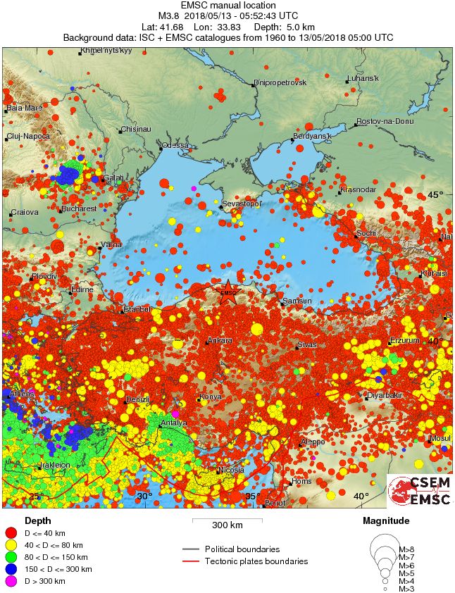 wide historical seismicity