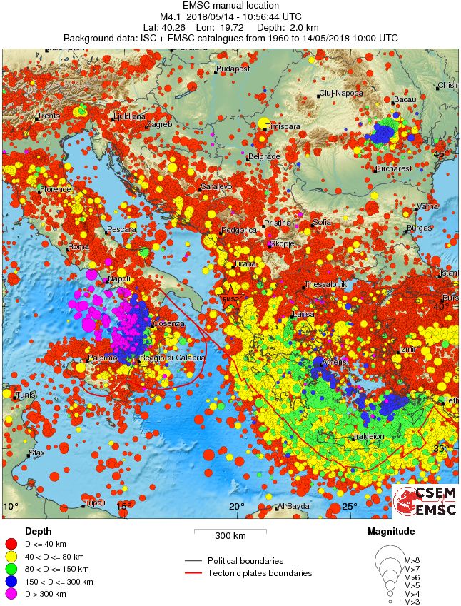 wide historical seismicity