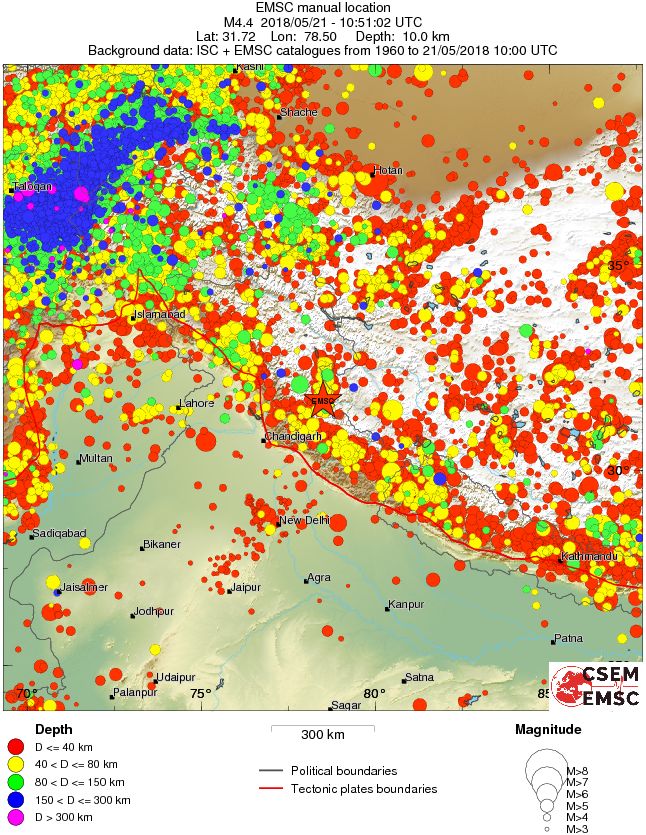 wide historical seismicity