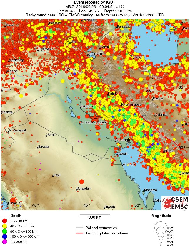 wide historical seismicity