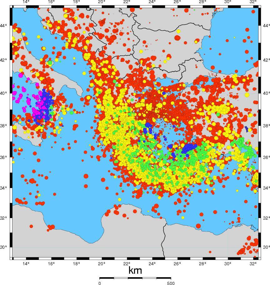wide historical seismicity