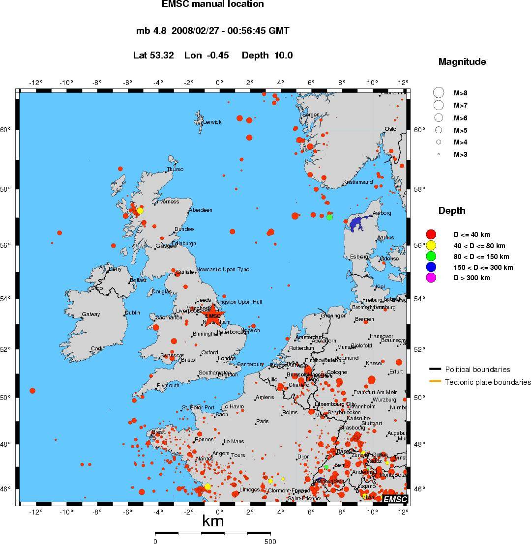 wide historical seismicity