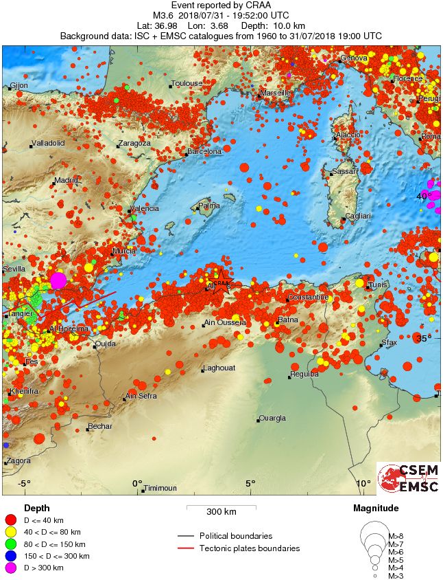 wide historical seismicity