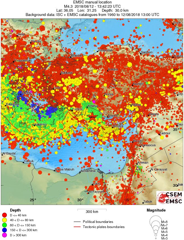 wide historical seismicity