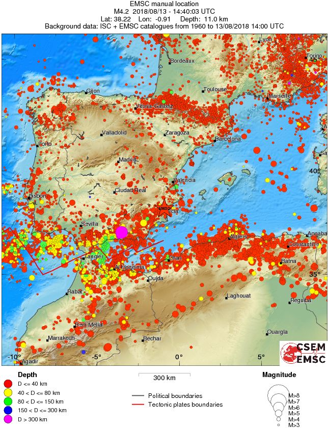 wide historical seismicity