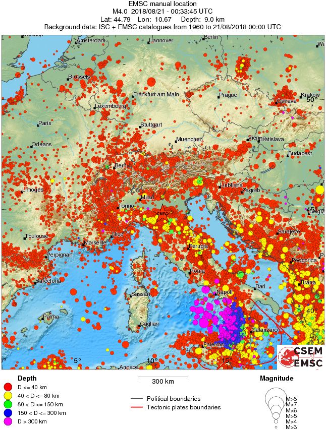 wide historical seismicity