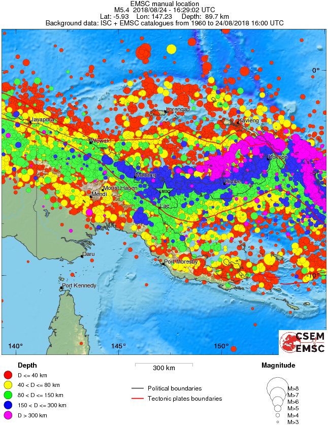 wide historical seismicity