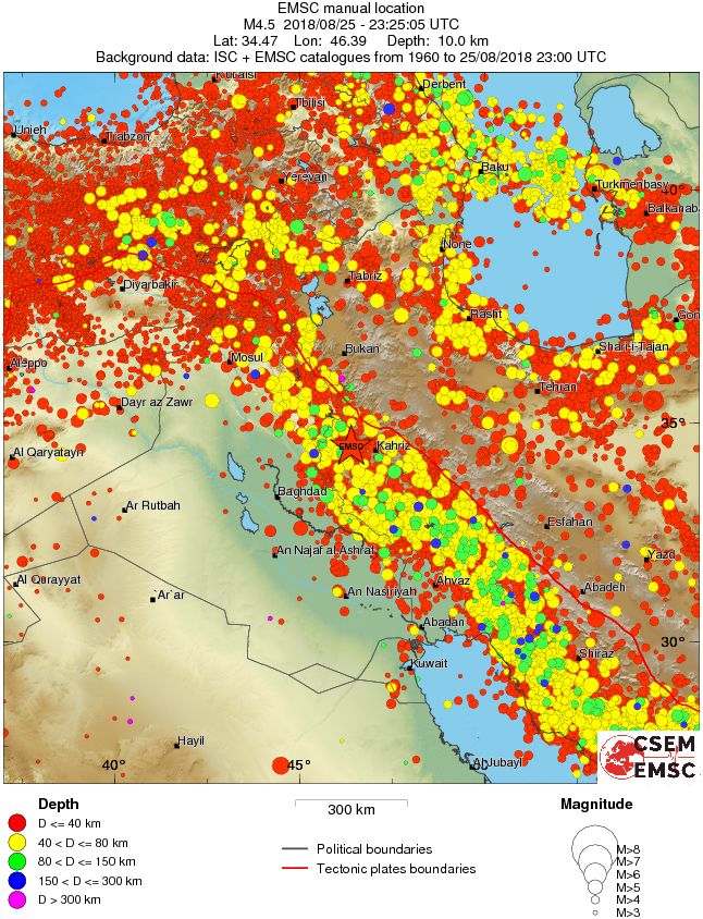 wide historical seismicity