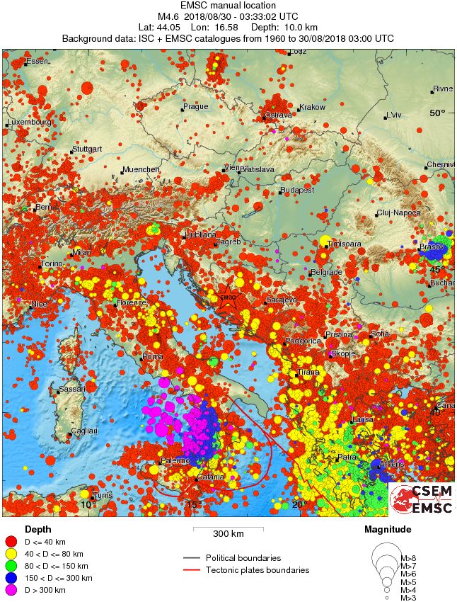 wide historical seismicity