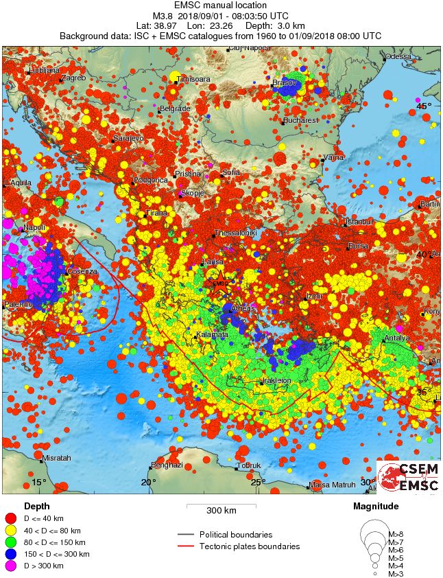 wide historical seismicity