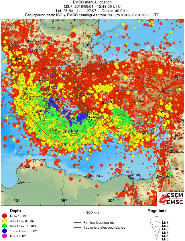 wide historical seismicity